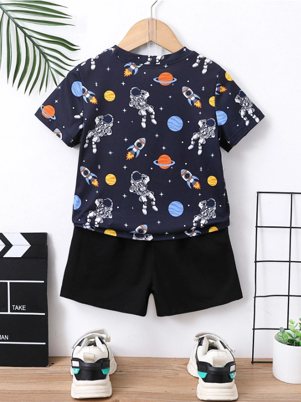 Nasa Space Printed Clothing Co-ord Set For Boys