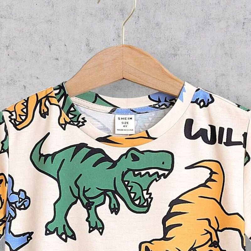 Dinosaur Printed Clothing Co-ord Set For Boys