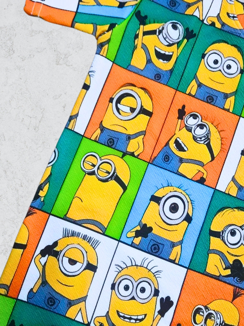 Minions Printed Clothing Co-ord Set For Boys