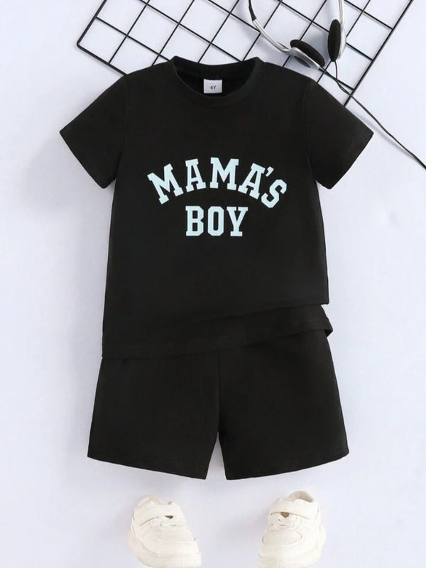 Mama's Boy Printed Clothing Co-ord Set For Boys